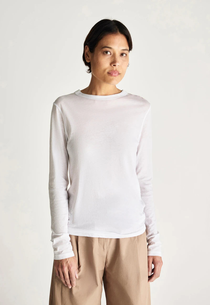 Jac and Jack Davies Long Sleeve Tee in White