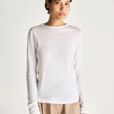 Jac and Jack Davies Long Sleeve Tee in White