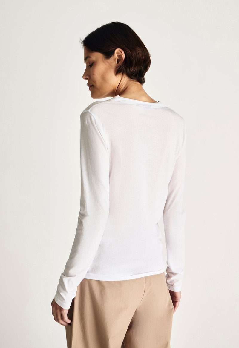 Jac and Jack Davies Long Sleeve Tee in White