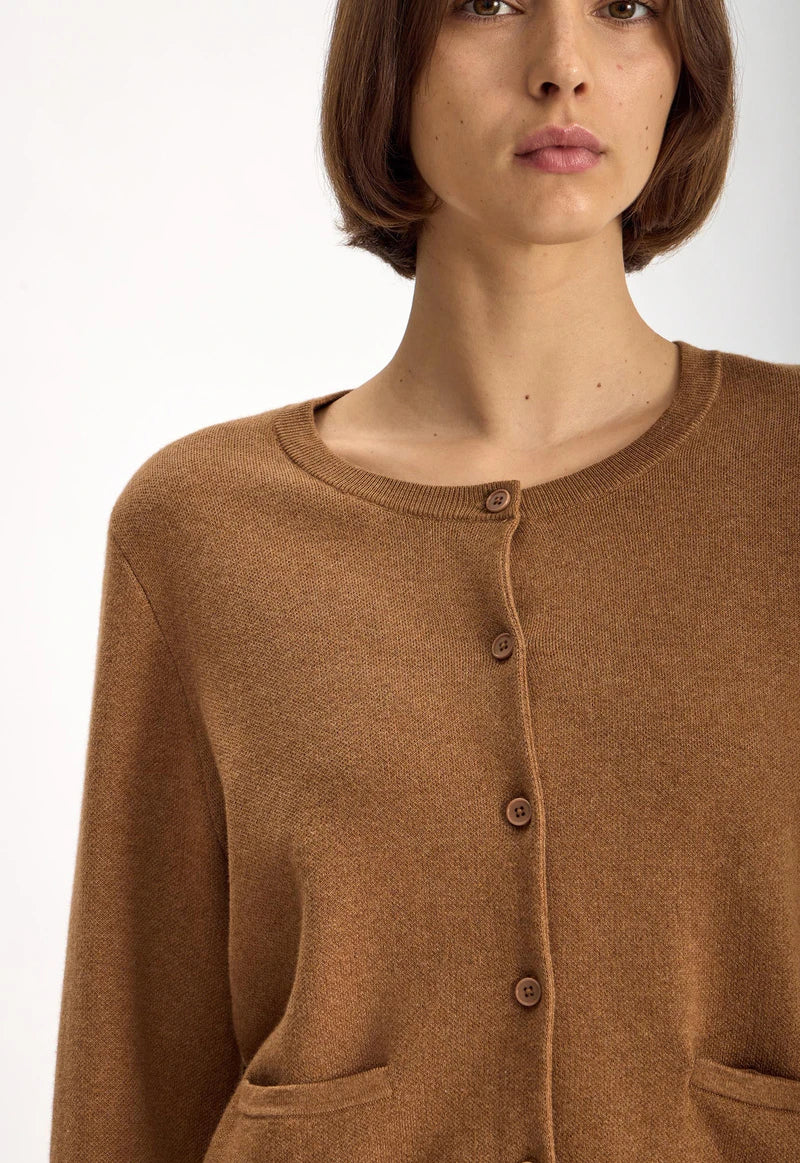 Jac and Jack Fable Cardigan in Central - close up