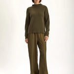 Jac and Jack Grayson Sweater in Hunter - side view