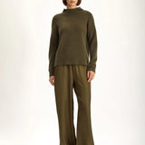 Jac and Jack Grayson Sweater in Hunter - side view