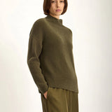 Jac and Jack Grayson Sweater in Hunter - styled look