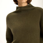 Jac and Jack Grayson Sweater in Hunter - close up