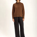 Jac and Jack Grayson Sweater in Tabac Marle - side view