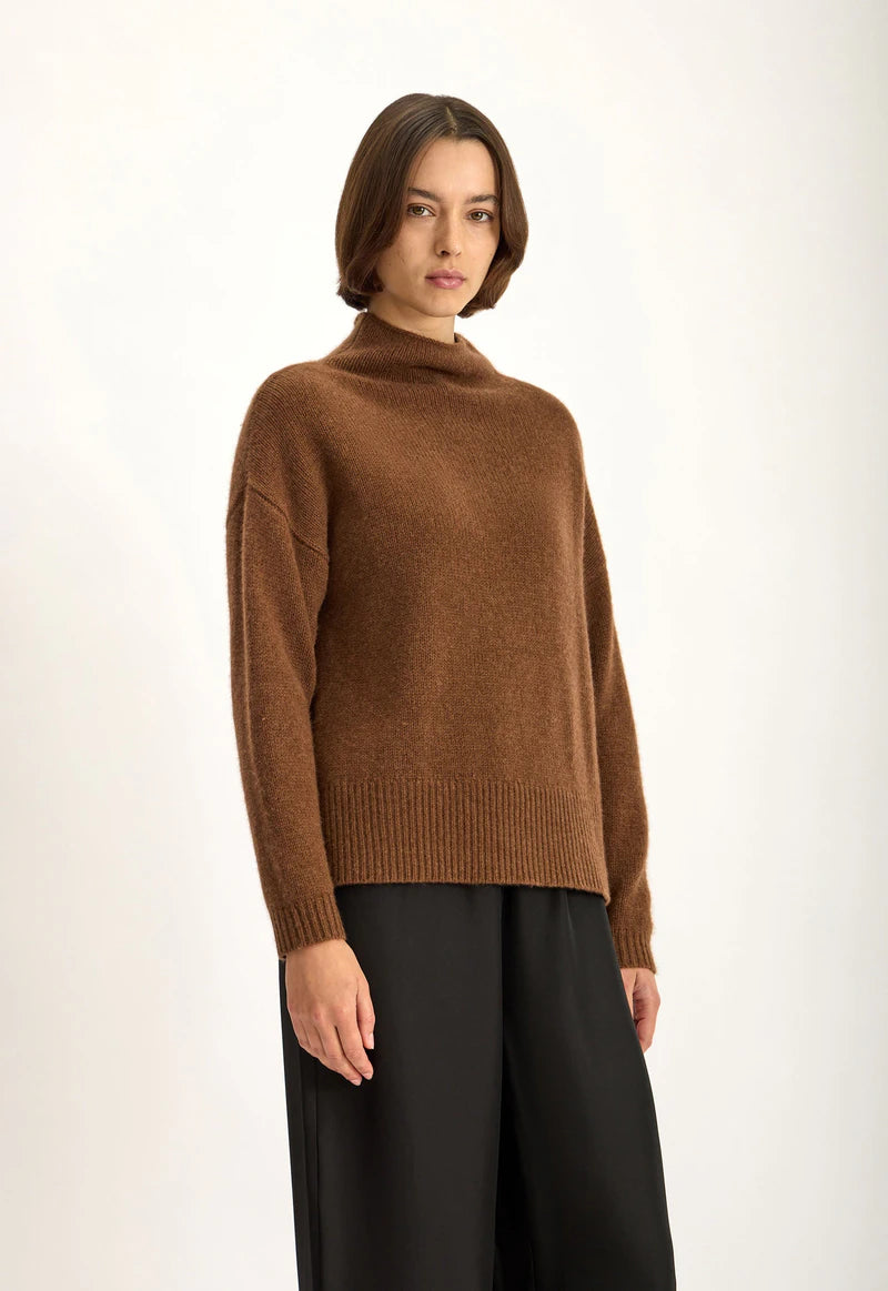 Jac and Jack Grayson Sweater in Tabac Marle - styled look