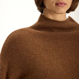 Jac and Jack Grayson Sweater in Tabac Marle - close up