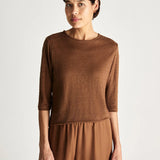 Jac and Jack Max Tee in Dark Tabac