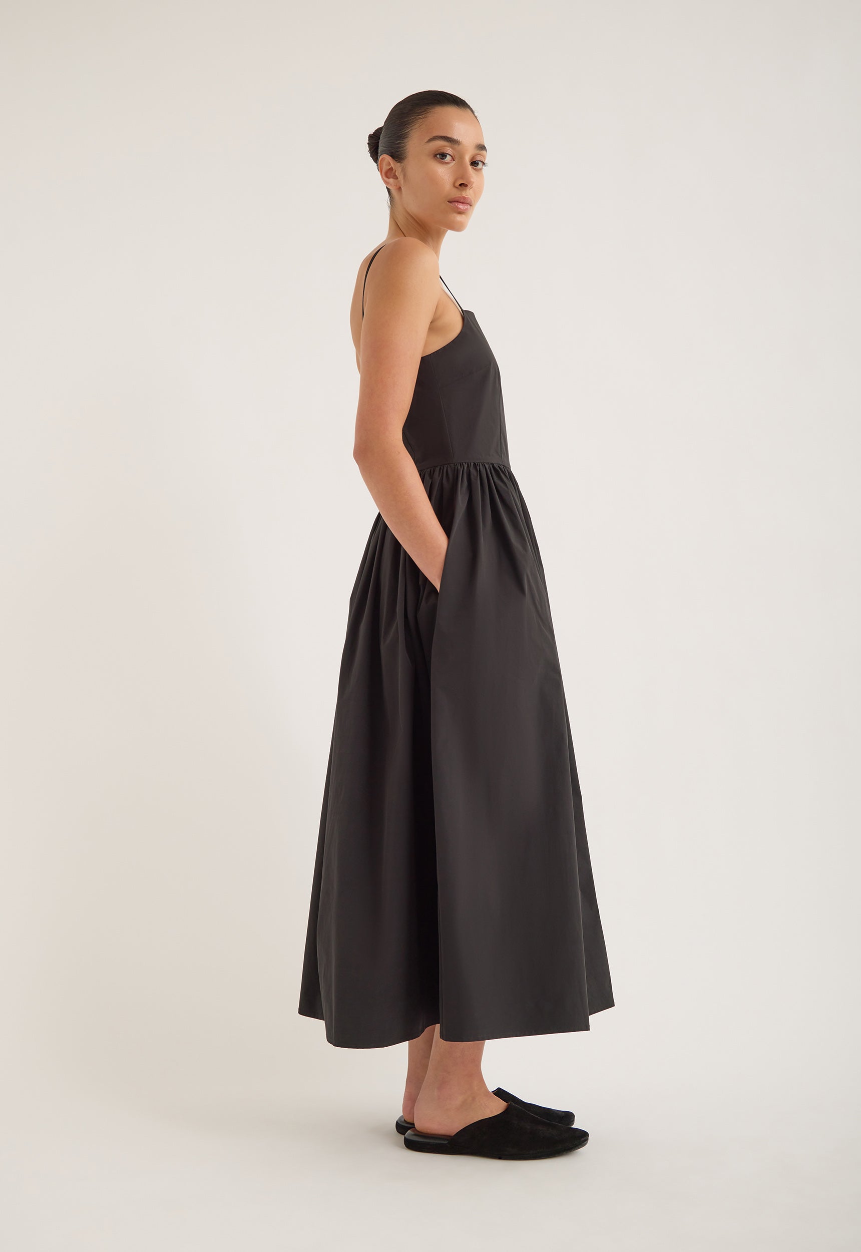 Jac and Jack Volt Dress in Black - detail view