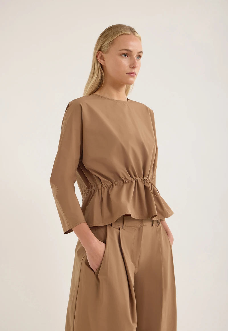 Jac and Jack State Top in Biscuit - styled look