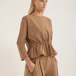 Jac and Jack State Top in Biscuit - styled look
