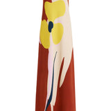 Essentiel Antwerp Jannick Printed Jersey Dress in Faded Plum