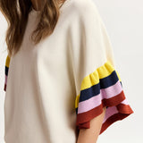 Essentiel Antwerp Januari Knitted Top in Off White