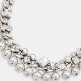 Essentiel Antwerp Jecki Necklace With Rhinestone in Silver Lining