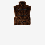 Isabel Marant Jocya Jacket in Brown - close up