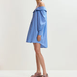 Essentiel Antwerp Jori Embellished Shirt Dress in Off White