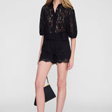 Anine Bing Kam Short in Black Lace