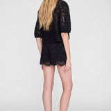 Anine Bing Kam Short in Black Lace
