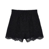 Anine Bing Kam Short in Black Lace