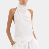 Sir Klara Halter Top in Ivory