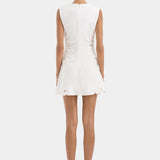 Sir Klara Ruched Mini Dress in Ivory