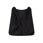 Harris Tapper Knot Top in Black - close up