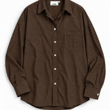 LMND Chiara Long Sleeve Shirt in Chocolate