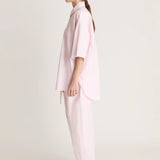 Lee Mathews Poplin Short Sleeve Shirt in Musk