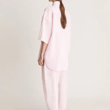 Lee Mathews Poplin Short Sleeve Shirt in Musk