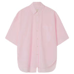 Lee Mathews Poplin Short Sleeve Shirt in Musk