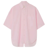 Lee Mathews Poplin Short Sleeve Shirt in Musk