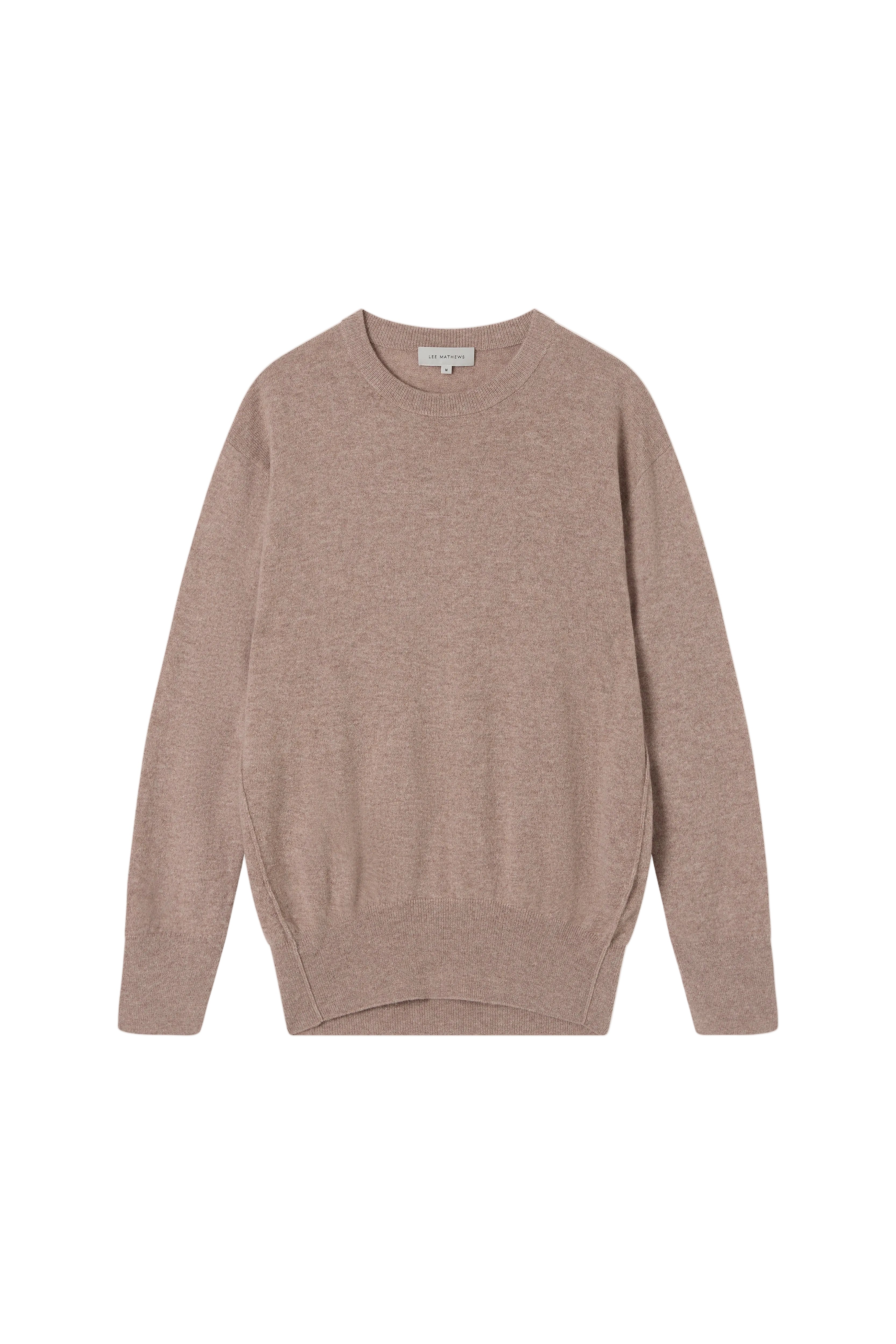 Lee Mathews Cashmere Crewneck in Chestnut