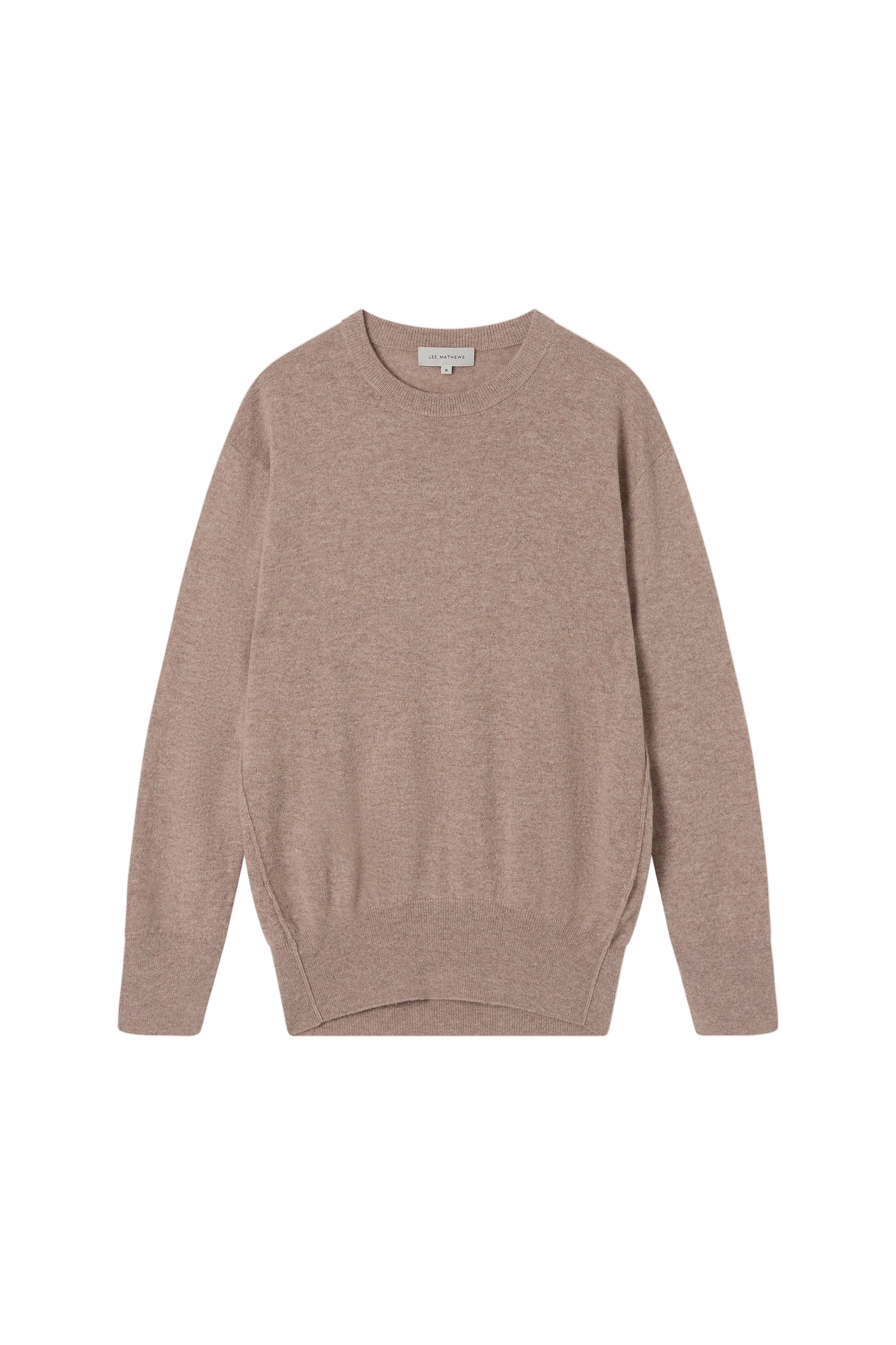 Lee Mathews Cashmere Crewneck in Chestnut