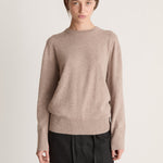 Lee Mathews Cashmere Crewneck in Chestnut