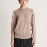Lee Mathews Cashmere Crewneck in Chestnut