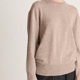 Lee Mathews Cashmere Crewneck in Chestnut
