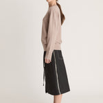 Lee Mathews Cashmere Crewneck in Chestnut