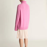 Lee Mathews Cashmere Turtleneck in Bubblegum