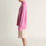 Lee Mathews Cashmere Turtleneck in Bubblegum