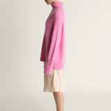 Lee Mathews Cashmere Turtleneck in Bubblegum