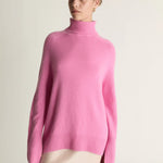 Lee Mathews Cashmere Turtleneck in Bubblegum