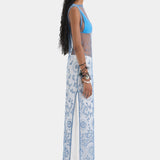 Sir Leif Maxi Dress in Sea Blue