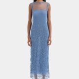 Sir Leif Maxi Dress in Sea Blue