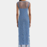 Sir Leif Maxi Dress in Sea Blue