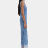 Sir Leif Maxi Dress in Sea Blue
