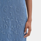 Sir Leif Maxi Dress in Sea Blue