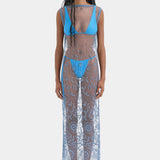 Sir Leif Maxi Dress in Sea Blue