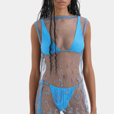 Sir Leif Maxi Dress in Sea Blue