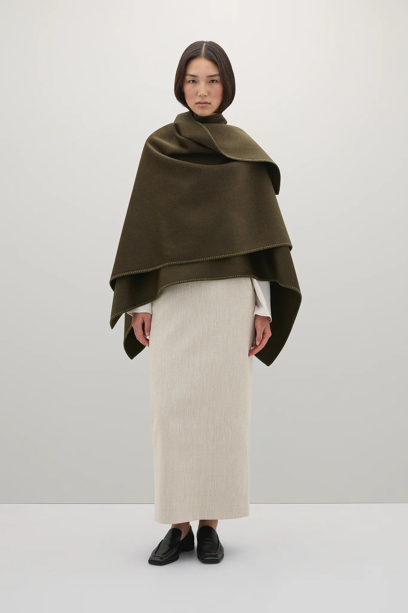 A Emery Lena Wrap in Deep Olive