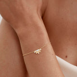 By Charlotte Lotus Rain Bracelet in 18k Gold Vermeil